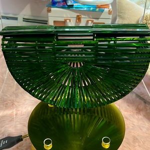 CULT GAIA ACRYLIC ARC HANDBAG